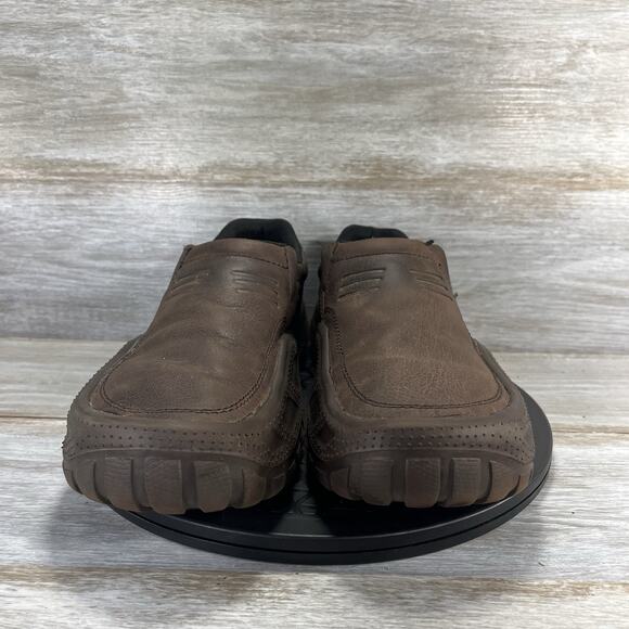 Crocs Men's Yukon Vista II Brown Leather Clogs Size 12 - Picture 2 of 8